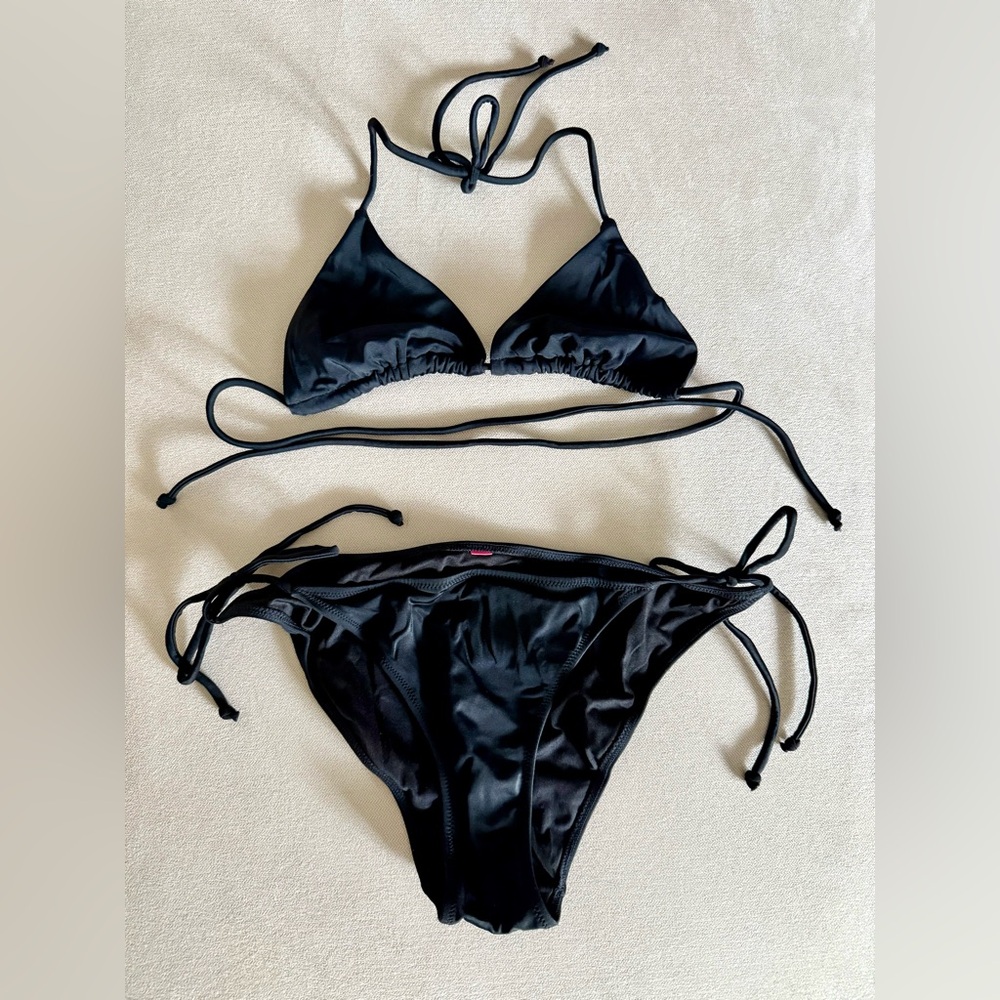 Black Triangle Bikini Set